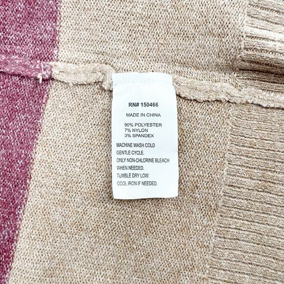 NWT Market and Spruce Multicolor Colorblock Long Sleeve Open Cardigan Sweater XS - Picture 5 of 5